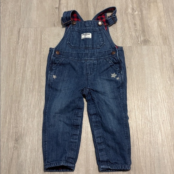 OshKosh B'gosh Denim Overalls with Star Details - Picture 1 of 1